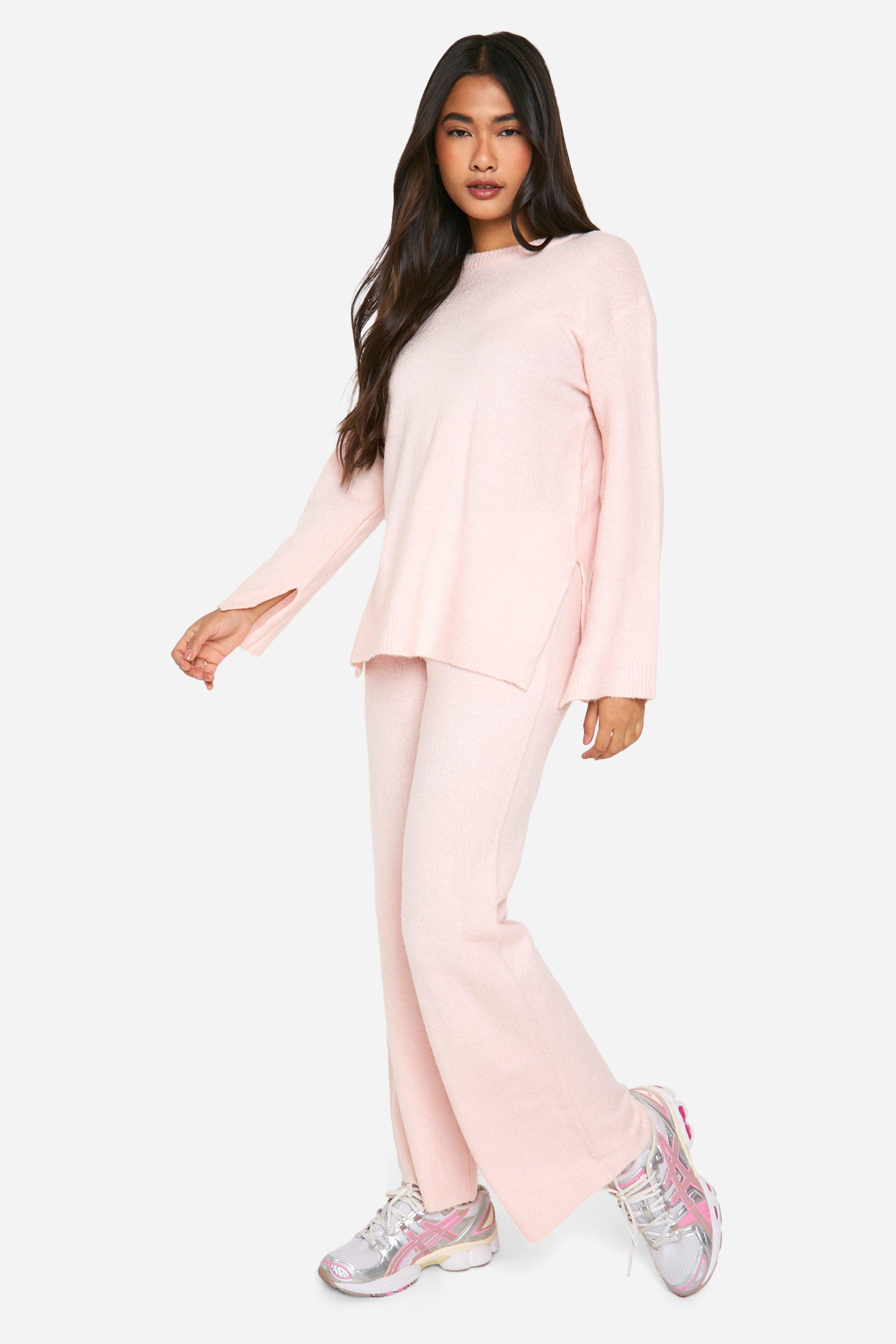 Soft Knit Jumper And Flares Knitted Co-ord | boohoo